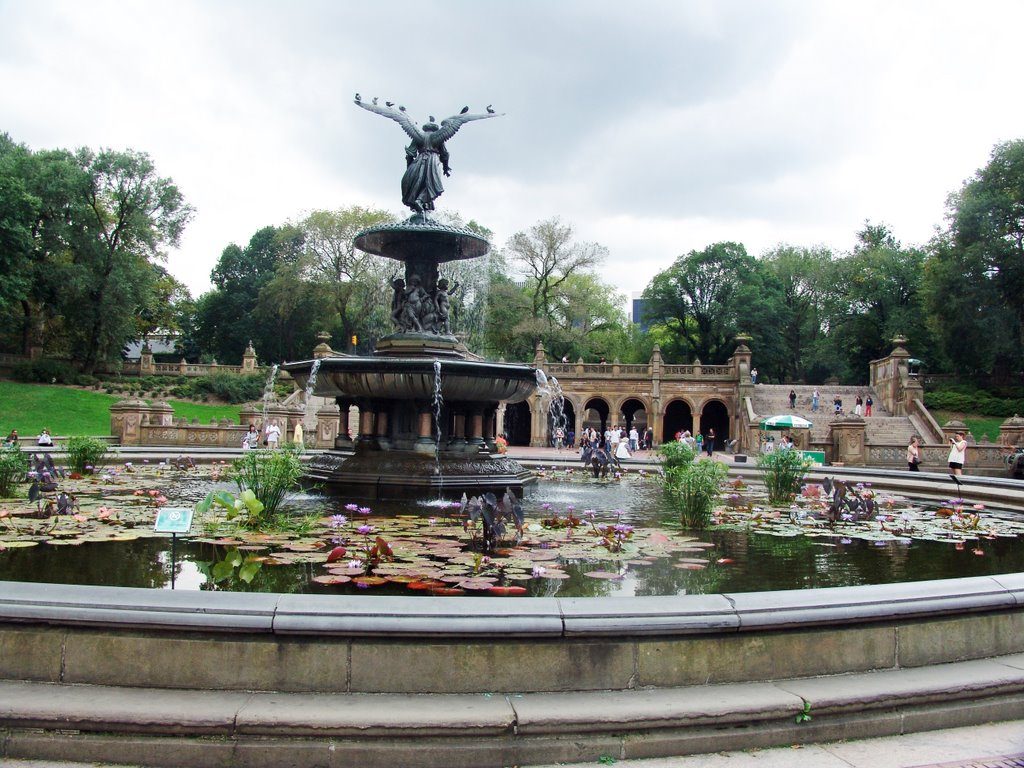 Fuente de Bethesda, uno de los lugares icónicos de Central Park