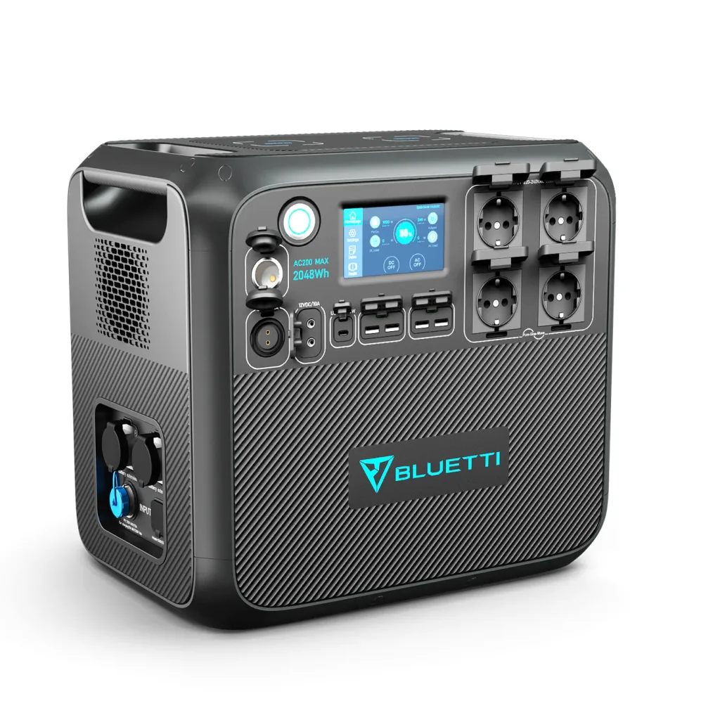 La BLUETTI AC200Max es una batería de litio con inversor de onda pura especial para autocaravanas y camper