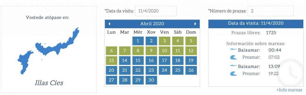 Obtener el permiso para visitar las Islas Cíes