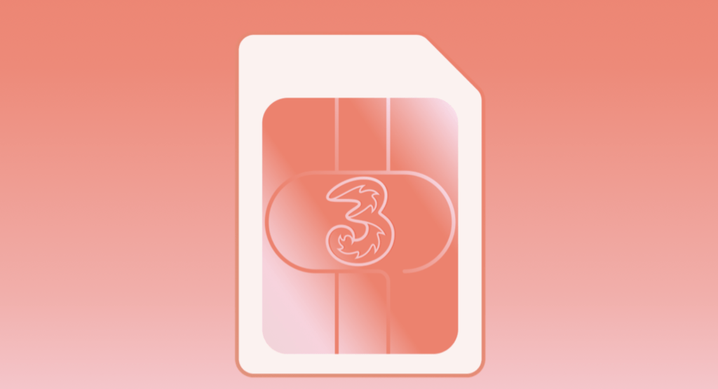 Three (3) dispone de tarjetas SIM para tener internet en el Reino Unido