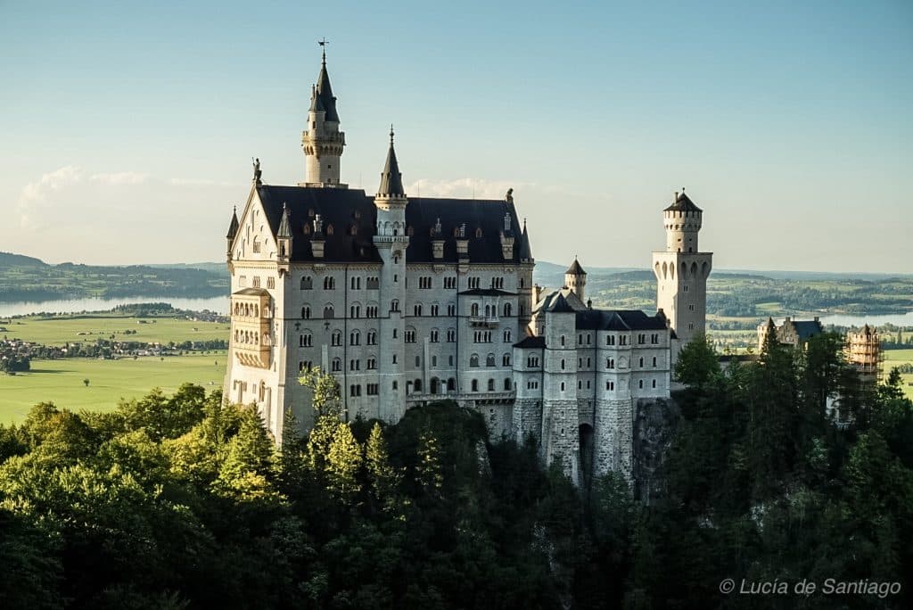 Neuschwanstein en la ruta romántica en autocaravana
