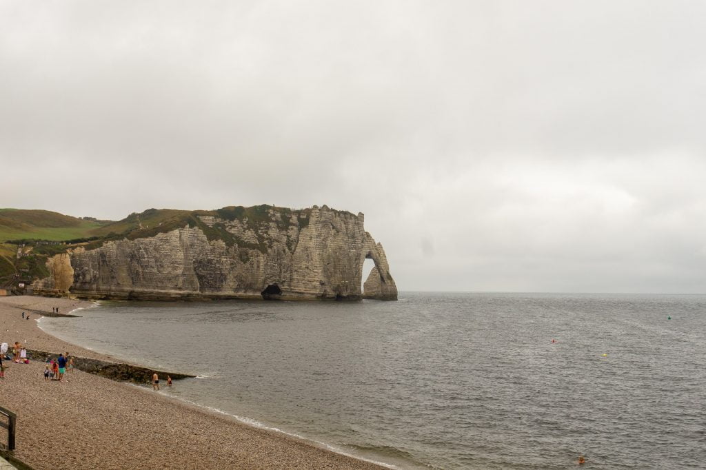 Étretat, Normandía en autocaravana