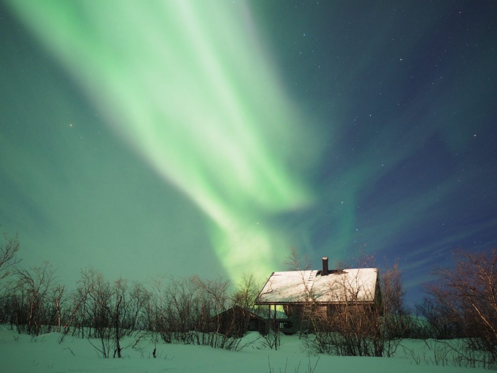 Aurora boreal en Abisko, Kiruna