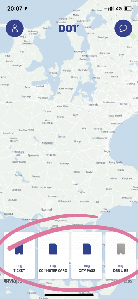 Tipos de billetes para moverse por Copenhague